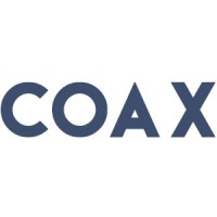 COAX logo, COAX contact details