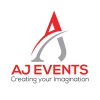 AJ Events logo, AJ Events contact details