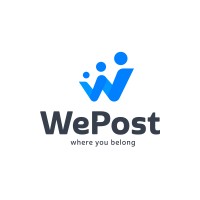 WePost logo, WePost contact details