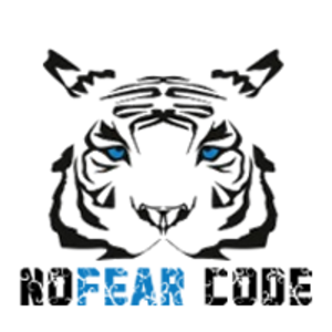 NoFear Code logo, NoFear Code contact details