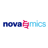 NovaOmics logo, NovaOmics contact details