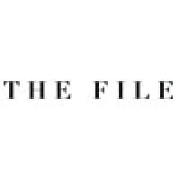 THE FILE logo, THE FILE contact details