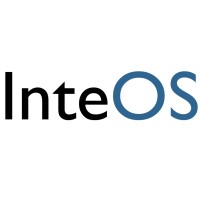 InteOS logo, InteOS contact details