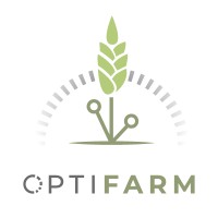 OptiFarm logo, OptiFarm contact details