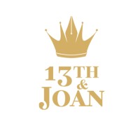 13th & Joan Publishing logo, 13th & Joan Publishing contact details