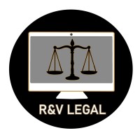 R&V Legal logo, R&V Legal contact details