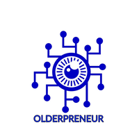 Olderpreneur logo, Olderpreneur contact details