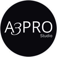 A3PRO studio logo, A3PRO studio contact details