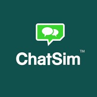 ChatSim logo, ChatSim contact details