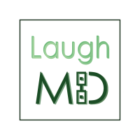 LaughMD logo, LaughMD contact details