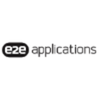 E2E Apps logo, E2E Apps contact details