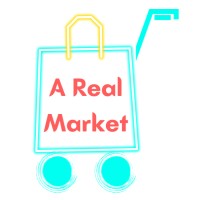 A Real Market logo, A Real Market contact details