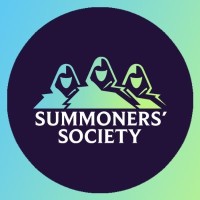 'Summoners''​ Society' logo, 'Summoners''​ Society' contact details