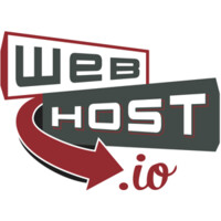 WebHost.io logo, WebHost.io contact details