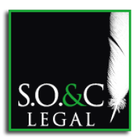 S. O. & C. Legal logo, S. O. & C. Legal contact details