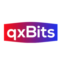 qxBits logo, qxBits contact details