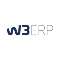 W3ERP logo, W3ERP contact details