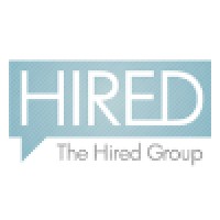 The Hired Group logo, The Hired Group contact details