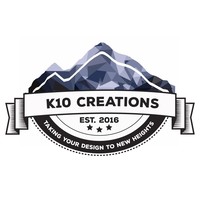 K10 Creations logo, K10 Creations contact details