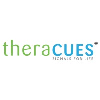 theraCUES logo, theraCUES contact details