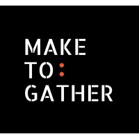 MAKE TO:GATHER logo, MAKE TO:GATHER contact details