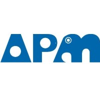 APM logo, APM contact details