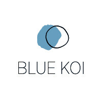 BLUE KOI logo, BLUE KOI contact details