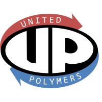 United Polymers logo, United Polymers contact details