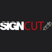 SignCut logo, SignCut contact details