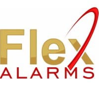 FlexAlarms logo, FlexAlarms contact details