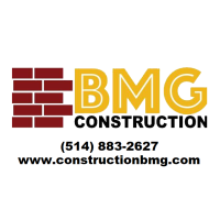 BMG construction logo, BMG construction contact details