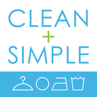 Clean + Simple logo, Clean + Simple contact details