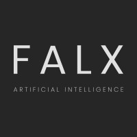 FALX AI logo, FALX AI contact details