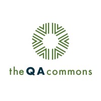 The QA Commons logo, The QA Commons contact details