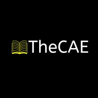 The CAE logo, The CAE contact details