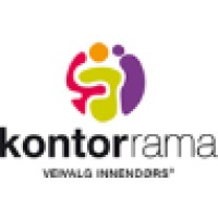 Kontorrama as logo, Kontorrama as contact details