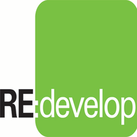 RE:develop logo, RE:develop contact details