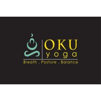 OKU Yoga logo, OKU Yoga contact details