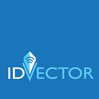 IDVector logo, IDVector contact details