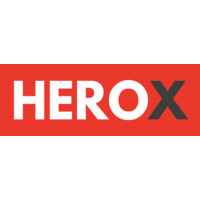 HeroX logo, HeroX contact details