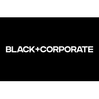 Black + Corporate logo, Black + Corporate contact details