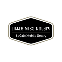 Little Miss Notary logo, Little Miss Notary contact details