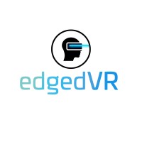 edgedVR logo, edgedVR contact details