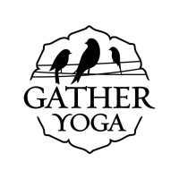 GatherYoga connect | grow | share logo, GatherYoga connect | grow | share contact details