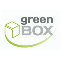 green box logo, green box contact details