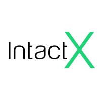 IntactX logo, IntactX contact details