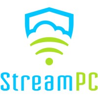 StreamPC logo, StreamPC contact details