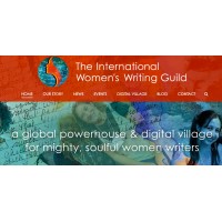 The International Women's Writing Guild logo, The International Women's Writing Guild contact details