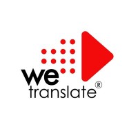 We Translate logo, We Translate contact details