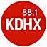 KDHX logo, KDHX contact details